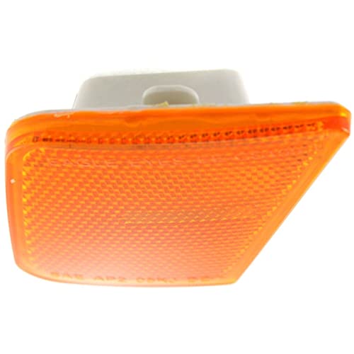 Dat Auto Parts Front Left Lower Driver Side Marker Light Lamp Lens & Housing Assembly Reflector Replacement For 2005-2007 Jeep Liberty Amber Lens Ch2550123 55156883Ab #TOP4