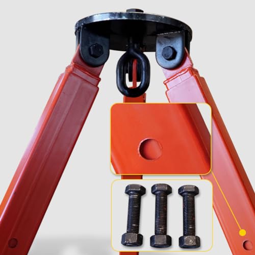 Trépied de levage pour grue manuelle/électrique, capacité de charge 1T-3T (500 kg), longueur réglable 1,2-2 m