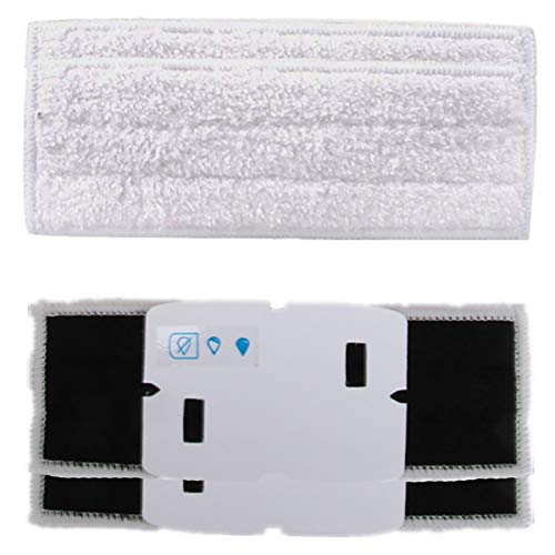 Waschbare Wischpads aus Mikrofaser für iRobot Braava Jet 240 241, Weiß, 4 Stück