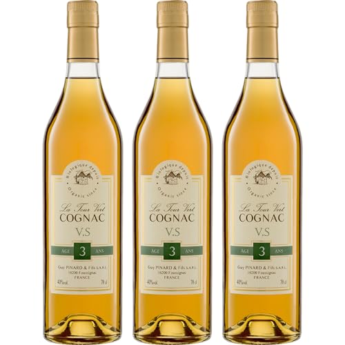 Guy Pinard & Fils Cognac VS Cognac mild BIO Frankreich inkl. FeinWert E-Book (3 x 0.70 l)
