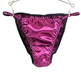 Ania's Poison Sissy Panties Magenta Satin String Bikini Shiny Men's Panties Underwear S-2X (L)