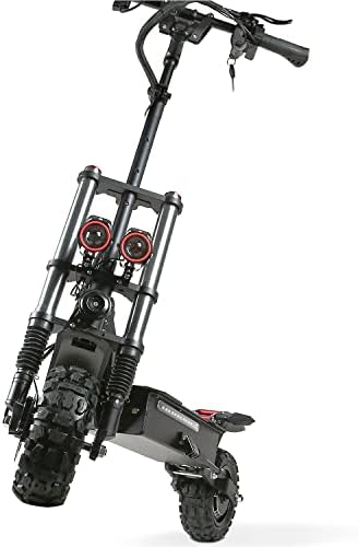 Electric Scooter Adults Max Speed 50MPH - 60V5600W Dual Motor, Max 50 Miles Long Battery Life 11 Inch Pneumatic Off-Road Tires, Dual Hydraulic Suspensions 550 LBS Load Capacity