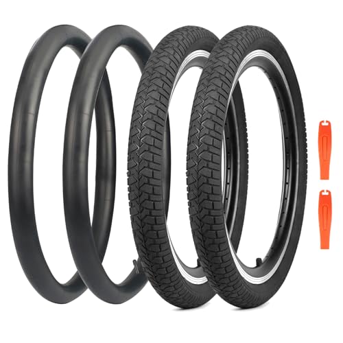 MAKELEN Kids Bike Tires 20x2.125 (57-406) Folding Tires for Kids Bikes - Black