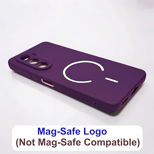 Image of SBMS Silicone Back Cover Case for OnePlus Nord CE6 Lite 5G | Soft Micro-Fibre Lining Inside | Magsafe Print On Back Side Camera Protection Bump | Shockproof Case OnePlus Nord CE 6 Lite (Purple)
