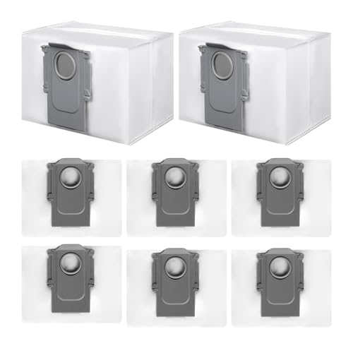 #Commissioniguadagnate<br>8 Sacchetti Ricambi Compatibili con Roborock S8 /S8 Pro Ultra/S7 MaxV Ultra/S7 Pro Ultra/Q5 Pro /Q7 /Q7 Max /Q8 Max Robot Aspirapolvere Set Accessori Sacchetti di Ricambio per Aspirapolvere