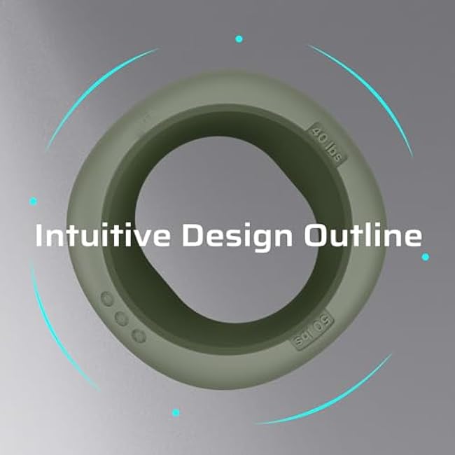 BERTER Hand Grip Strengthener, Grip Strength Trainer, Fingers Exerciser Set, Silicone Rings for Muscle Training Sports Rock Climbing Finger Rehabilitation Training, Home and Office (3 PCS)