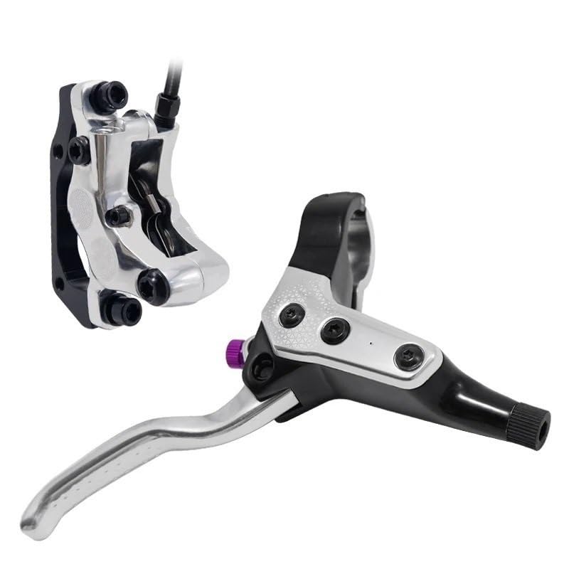 Freno de Disco hidráulico de 4 pistones MTB, Pastillas de Freno de 850mm y 1700mm, Abrazadera Delantera y Trasera para Bicicleta de montaña