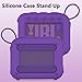 XEGIMOR Silicone Cover Case Compatible with JBL Go 4 Ultra Portable Bluetooth Speaker, Soft Skin Sleeve for JBL Go 4 Pro Sound Speaker Accessories(Purple Case)