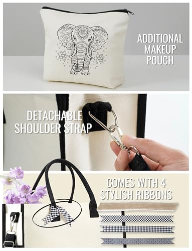 Bolso Tote con diseño de elefante para mujer miniatura 5