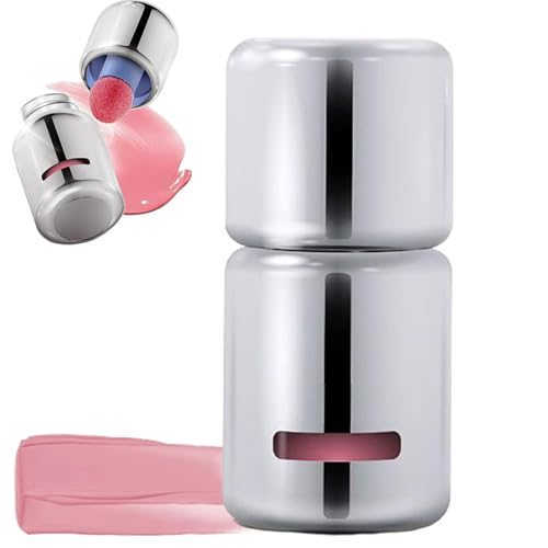 Blush Liquido con Applicatore a Spugna, Effetto Nude Naturale, Asciugatura Rapida e Lunga Durata, Formula Opaca (5ml)