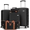 Luggage Sets 5 Piece Suitcases with Wheels, Suitcase Set ABS Hard Case Luggage with TSA Lock Spinner Wheels Durable Travel Luggage