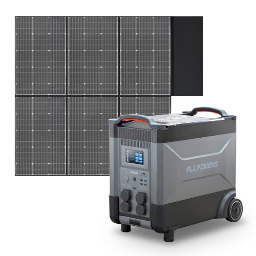 Station électrique Portable Allpowers R4000 4000W Avec Panneau Solaire 400W, Batterie LiFePO4 3456Wh (neuf)