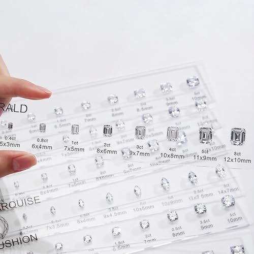 Kit de circonitas cúbicas de alta precisión y calibrador para joyería 3