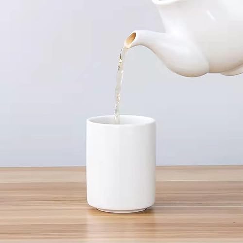 Miniatura 6 de Soporte de cerámica para cepillos de dientes, soporte para brochas de maquillaje, organizador de baño, jugo, tazas de leche, 2 piezas (blanco y