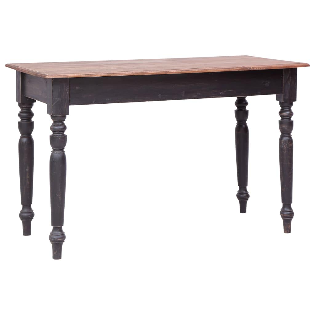 Biurko, biurko komputerowe, lite drewno, mahoń, 117 x 57 x 75 cm, z 3 szufladami, miejsce pracy, do domu, gabinetu, meble, sekretarzyk