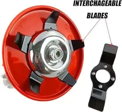 Image of Multi-Function Brush Cutter Blade - Durable Metal Trimmer Head for Efficient Lawn Mowing and Weed Removal