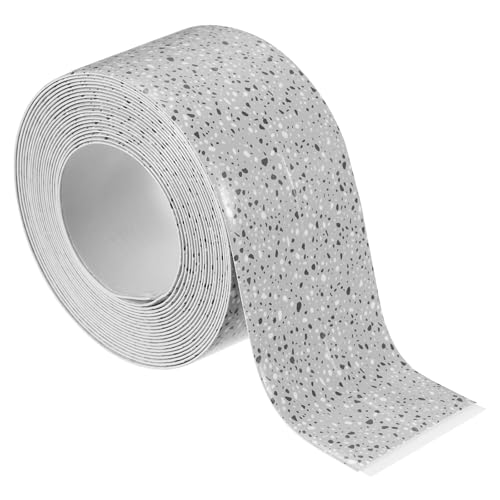 Image of PATIKIL Caulk Tape 1.5 inch x 5 Ft, Self Adhesive Sealing Tape Waterproof Toilet Tub Caulk Sealant Strip Sealing Trim for Kitchen Bathroom Toilet Bathtub Sink Countertop, Deep Grey