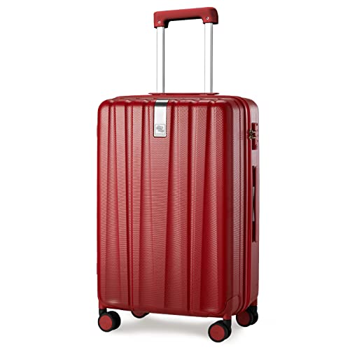 Hanke 24 Inch Luggage Suitcases With Spinner Wheels Lightweight PC Hard Shell Rolling Suitcase