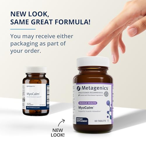 Metagenics MY039 Myocalm - Muscle Support* - Calcium & Magnesium Supplement - With Passionflower Herb & Valerian Root - Mineral Supplements - Non-Gmo, Gluten-Free & Vegetarian thumb #2