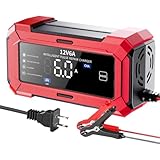 車載バッテリーチャージャー - 12V バイク バッテリー トリクル充電器 - 自動シャットオフ 高速充電 メンテナー 自動車 船舶 トラック RV 保守 日常ケア 旅行用