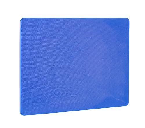 HENDI Tagliere, HACCP, entrambi i lati lisci e utilizzabili, riduce al minimo l'opacizzazione dei coltelli, tagliere da cucina, 450x300x(H)10mm, plastica LPDE, blu