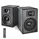 wavemaster TWO PRO stone gray – Regallautsprecher-System (110 Watt) mit Bluetooth-Streaming, digitalen Anschlüssen und IR-Fernbedienung Aktiv-Boxen Nutzung für TV/Tablet/Smartphone, dunkelgrau (66352)