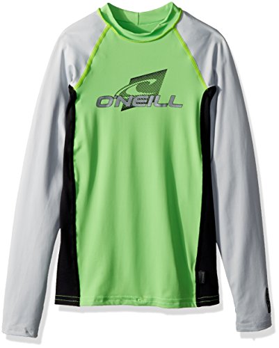Image of O'Neill Youth Premium Skins Long Sleeve Rashguard, UPF 50+ Sun and Rash Protection, Buttery Soft Tight Fit