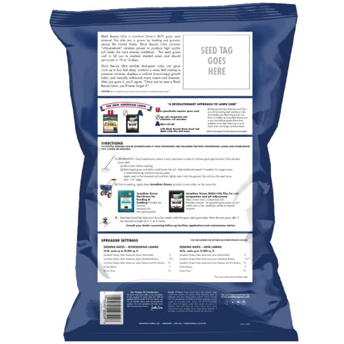 Jonathan Green (10324) Black Beauty Ultra Grass Seed - Cool Season Lawn Seed (50 lb)