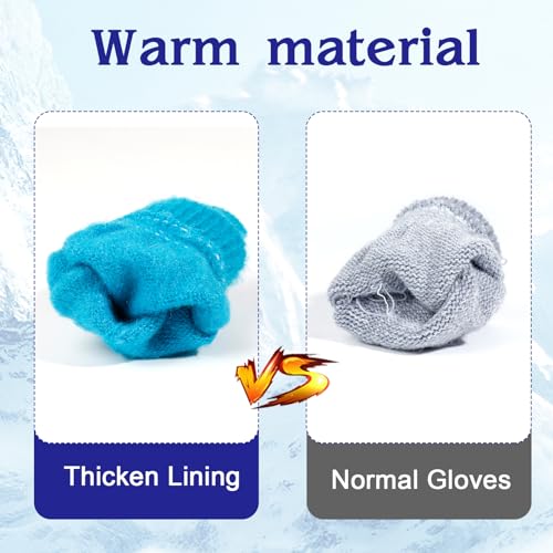 Image of ONESING 6 Pair Baby Gloves Toddler Gloves Toddler Winter Gloves Kids Gloves Winter Stretchy Knit Gloves for Kids Boys Girls