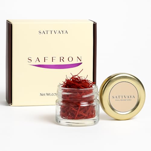 Sattvaya Organic Saffron Threads &ndash; 0.07 oz (2gm) &ndash; 100% 