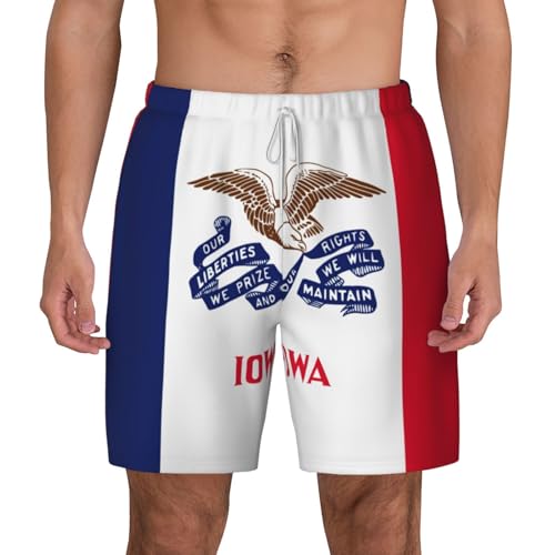 Short de bain respirant séchage rapide motif Iowa pour surf et plage homme