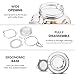 Bormioli Rocco Glass Fido Jars - 135¼ Ounce (4 Liter) with hermetically Sealed hinged Airtight lid for Fermenting, Preserving, Bulk - dry Food Storage, With Paksh Novelty Chalkboard Label Set (2 Pack)