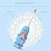 ELOTAME Kids Electric Toothbrushes u Shaped - Rechargeable Rocket Toothbrush, Electric Toothbrushes for Boys Age 2-6 2 Mins Timer, 6 Modes, 4 Brush Heads.