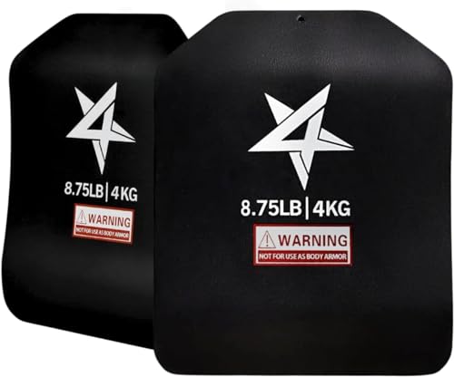 Yes4All S0DZ Taktische Gewichtsplatten für Gewichtswesten, 4 KG - Paar