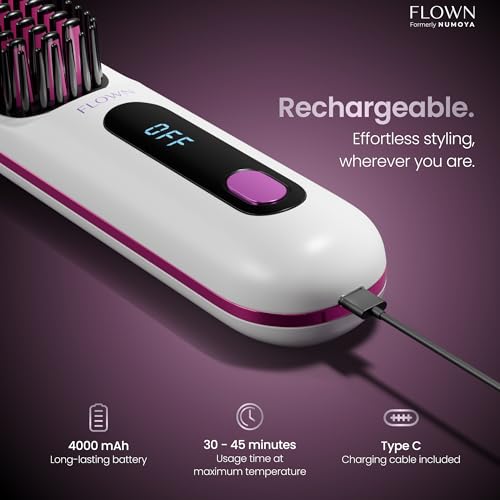 Flown Original Go Brush PRO - Cepillo de Calor USB-C Blanco miniatura 6