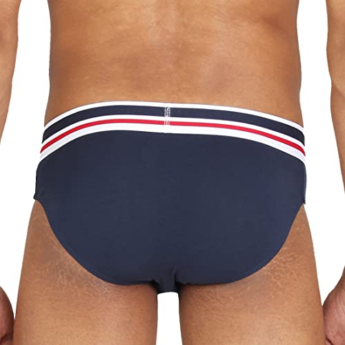 Image of U.S. Polo ASSN. Men's I006 Elasticized Waist Pure Cotton Underwear Briefs - Pack of 2