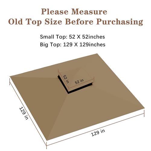 image for SCOCANOPY Replacement roof for Target Madaga Gazebo Model L-GZ136PST,(