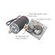 CYSFETENA 31mm Hohe Torsionsgeschwindigkeit Schneckengetriebemotor, 8mm Welle Kupferrohr Mini 12v Getriebemotor, Ganzmetall Getriebe Elektromotor 12v für Jalousien (10RPM)