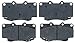 ACDelco 17D799C Professional Ceramic Front Disc Brake Pad Set