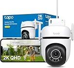 Tapo C520WS2K(4MP) Caméra de Surveillance WiFiextérieur360°,Vision Nocturne Couleur Starlight,Détection de Personne etSuivi de Mouvement,Étanche IP66,Alarme sonore Personnalisable,Via WiFi ouEthernet