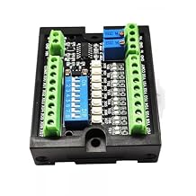 PLADA08 PLC Signal Simulator 0-10V 4-20mA Analog Digital IO Tester for PLC MCU Arduino with NPN PNP Switch Debug Board for Inverters & Converters with Rail Box