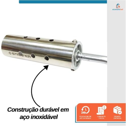 Maçarico Portátil para Solda a Gás Butano Starfer Ajustável para Reparos e Uso Industrial Soldagem e