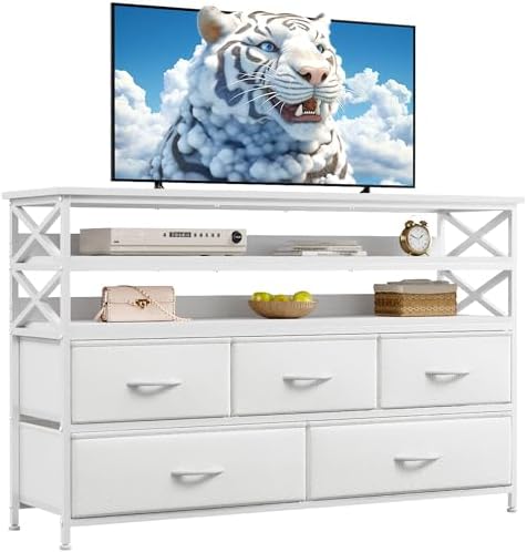 Amazon.com: EnHomee Dresser TV Stand for Bedroom Entertainment Center ...