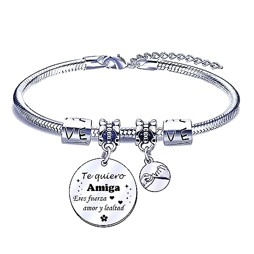 POIUYTRE Pulsera Amiga Regalo Original de Cumpleaños, Navidad, Graduación para Mejor Amigas (6)