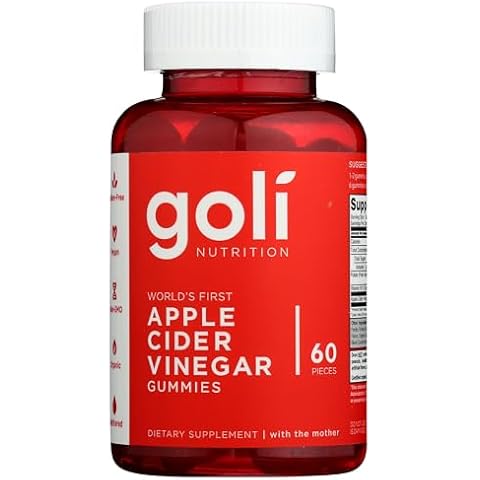 Goli Nutrition World's First Apple Cider Vinegar Gummies 60 Count, 60 Count Cover
