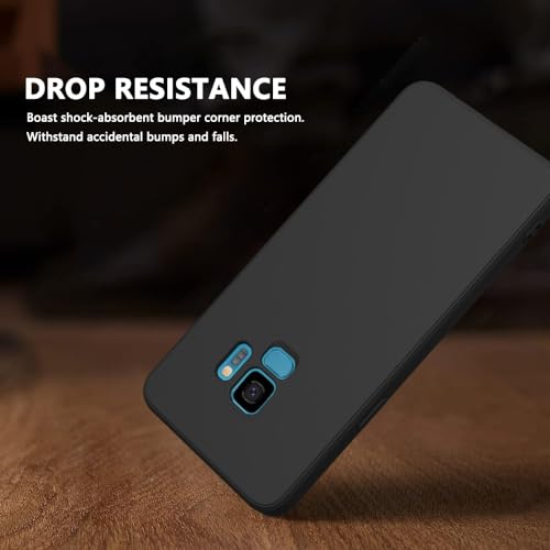 Image of for Samsung Galaxy S9 Plus Case Black, Scratch Resistant with Soft Touch, Slim Thin Phone Cover for Samsung Galaxy S9 Plus