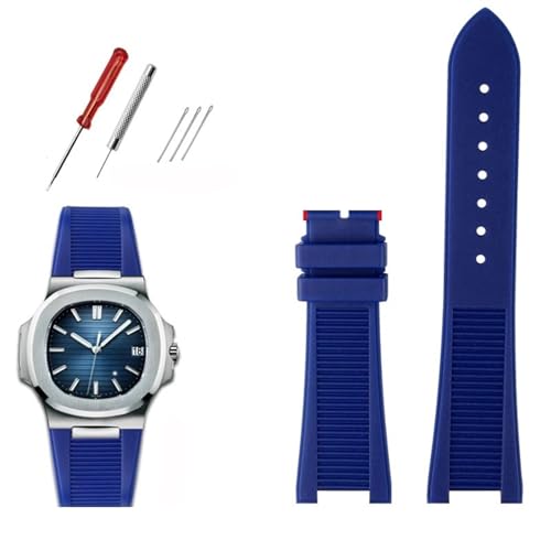 Bracelet de montre fluoroelastomere etanche compatible Patek 5712 5980