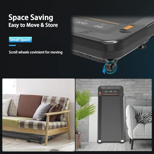Image of Under Desk Treadmill Walking Pad with Remote Controll, Heavy Duty 2.5HP 300LBS