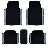 eing Breathable Universal Bling Anti Slip Car Floor Mat with Crystal Rhinestones for Women & Girls,