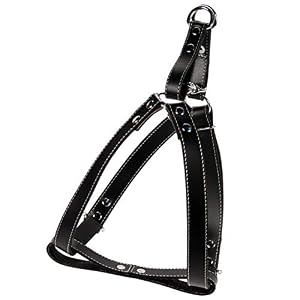 Adjustable Dog Harness - Heavy Duty Quick Release Genuine Leather Harness - Black Adjustable Dog Harness – Heavy Duty Quick Release Genuine Leather Harness – Black
